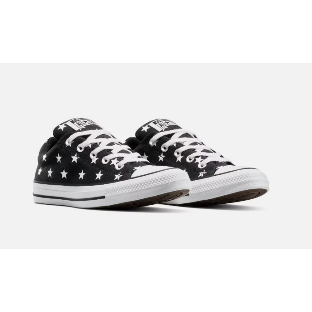 Converse CTAS Street Star Pattern Oxfords Women Size 7 #A17173F Black NWT